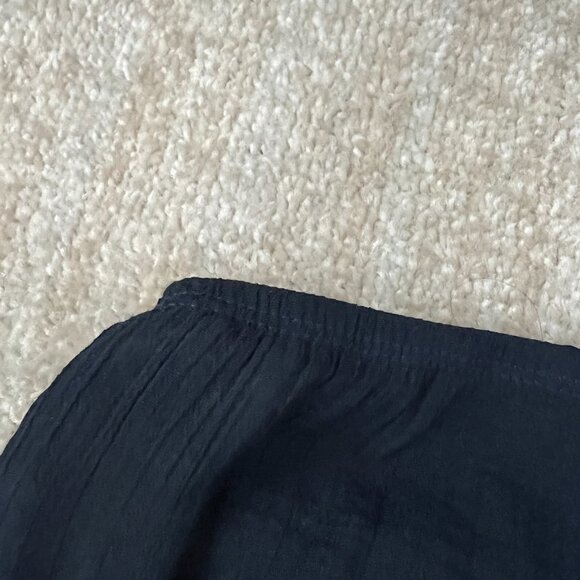 Andrea Missy Blue Boho Strapless Summer Maxi Dress L - Picture 9 of 11